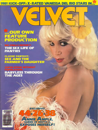 Velvet January 1981 January 1981 magazine back issue cover
