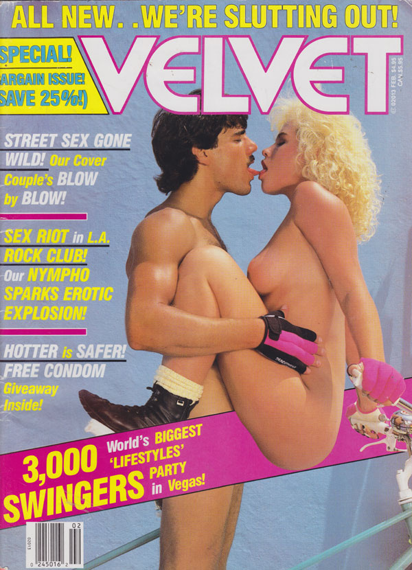 Velvet February 1990 February 1990 magazine back issue cover