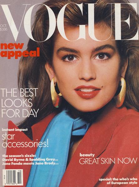 Vogue October 1986 October 1986 magazine back issue cover