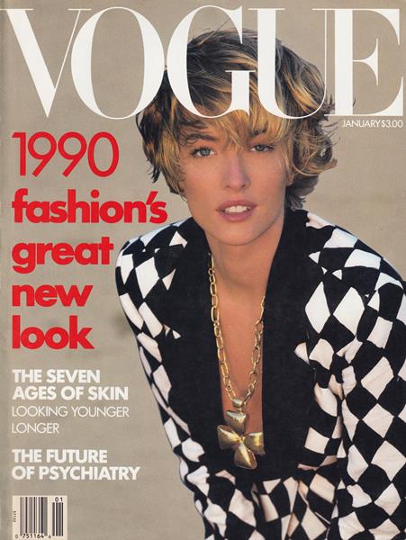 Vogue January 1990 January 1990 magazine back issue cover