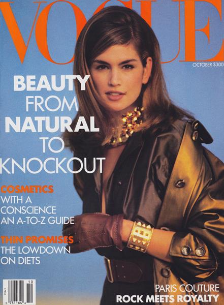 Vogue October 1990 October 1990 magazine back issue cover