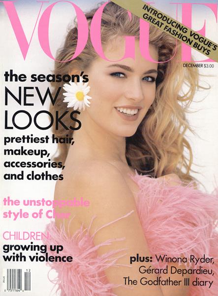 Vogue December 1990 December 1990 magazine back issue cover