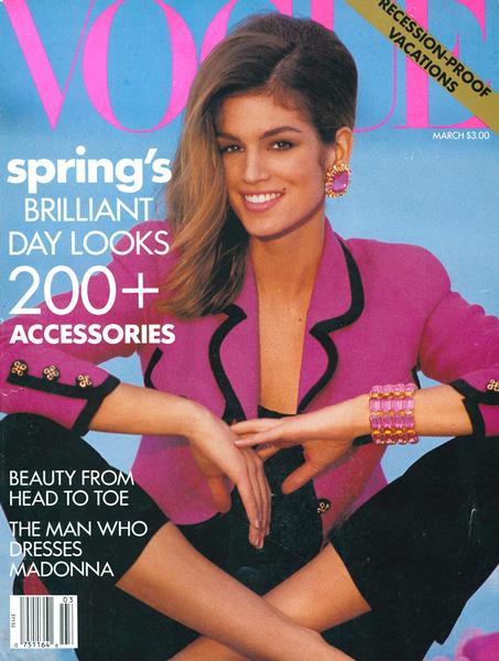 Vogue March 1991 March 1991 magazine back issue cover
