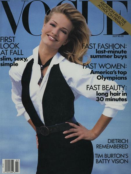 Vogue July 1992 July 1992 magazine back issue cover
