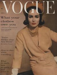 Vogue April 1961 magazine back issue cover