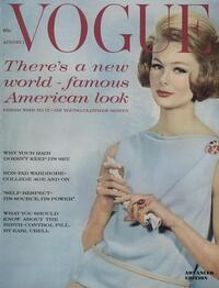 Vogue August 1961 magazine back issue cover