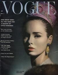 Vogue November 1961 magazine back issue cover