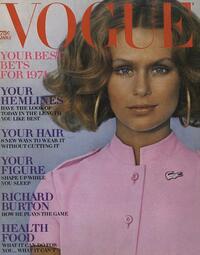 Vogue January 1971 magazine back issue cover