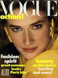 Vogue April 1982 magazine back issue cover