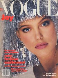 Vogue December 1984 magazine back issue cover