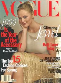 Vogue January 1999 magazine back issue cover