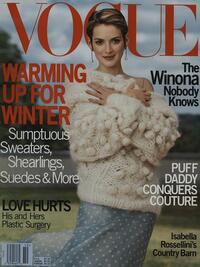 Vogue October 1999 magazine back issue cover