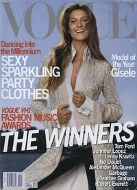 Vogue December 1999 magazine back issue cover