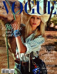 Vogue France April 2010 magazine back issue cover
