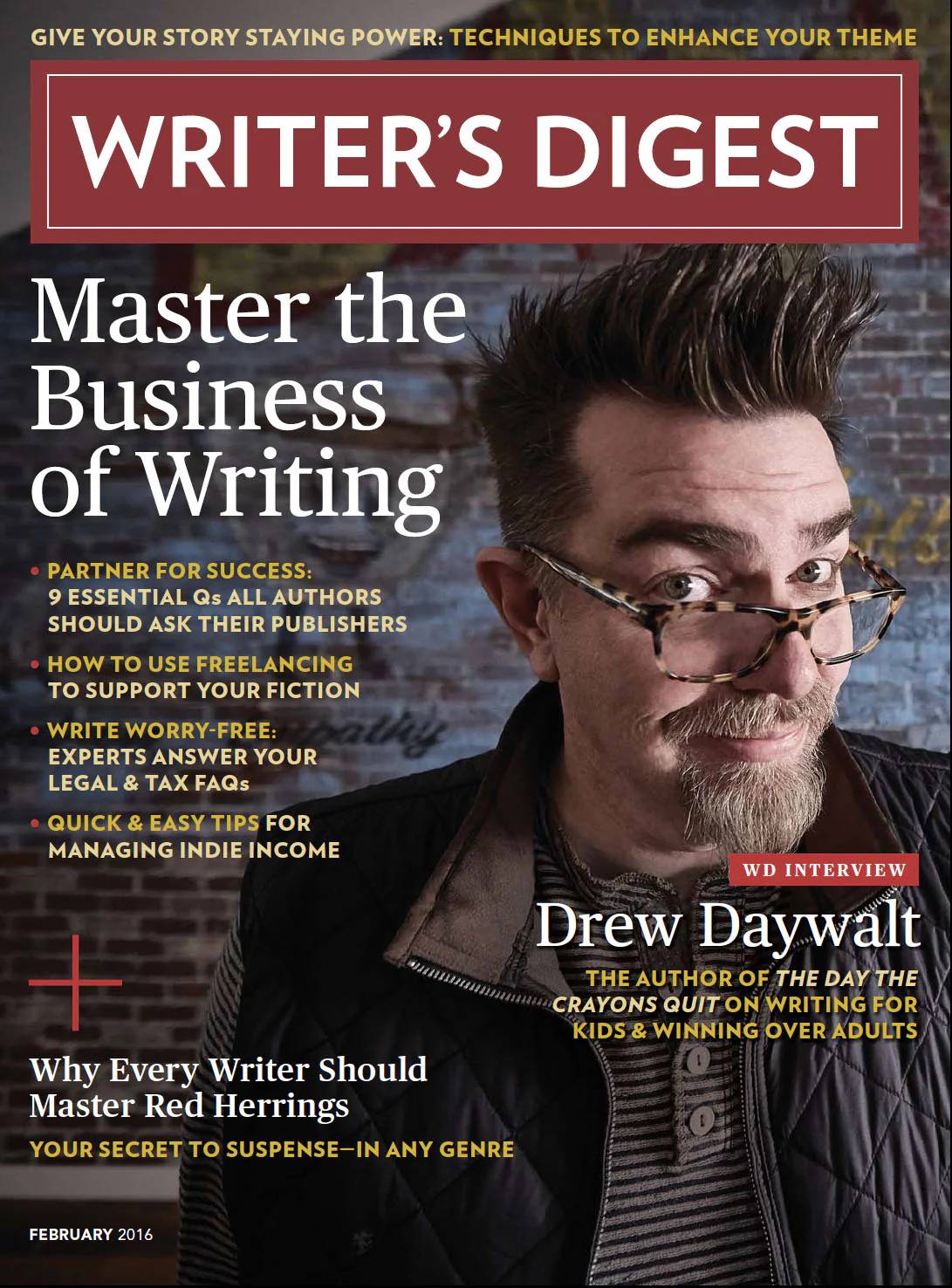 Writer's Digest February 2016 February 2016 magazine back issue cover