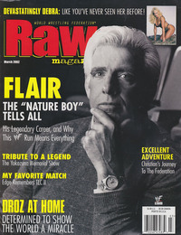 World Wrestling Federation Raw March 2002 magazine back issue cover